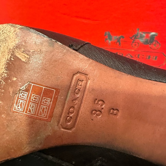 Coach Ursa ankle leather bootie stiletto heel size 8.5 - Picture 8 of 11